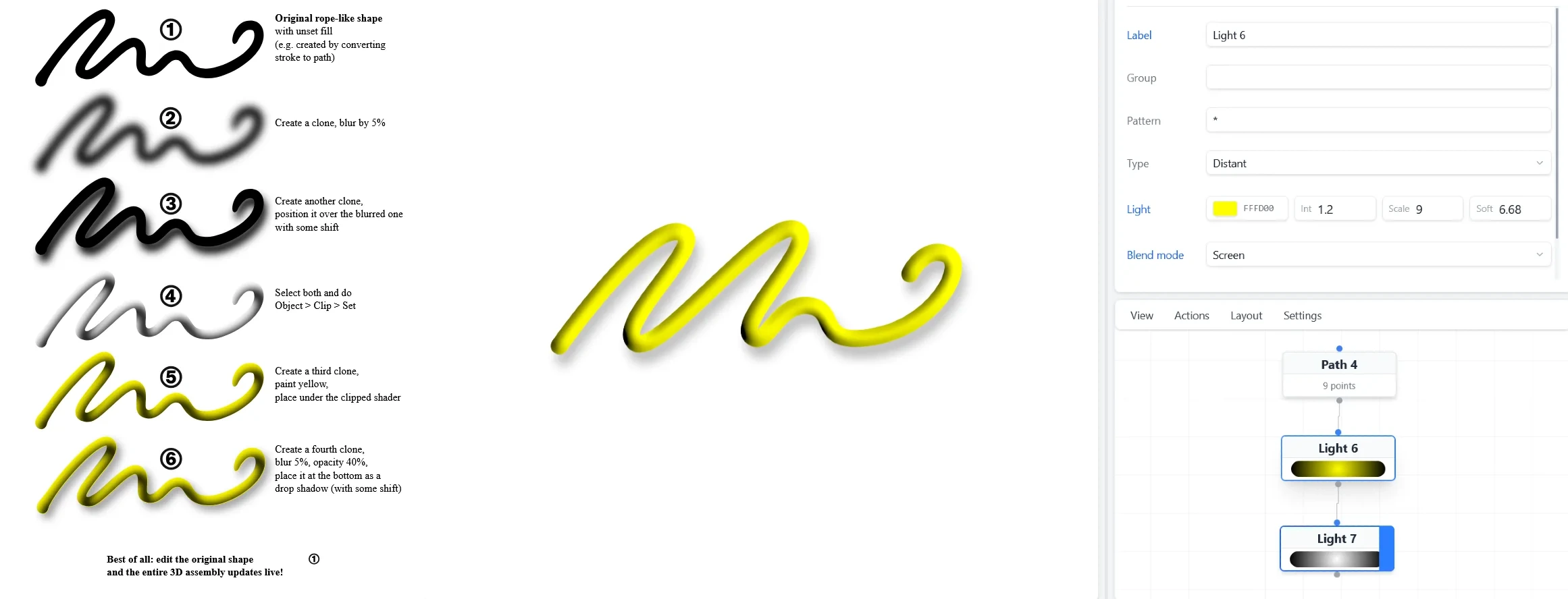 On left - steps made in Inkscape, on right - created in AnimGraphLab.