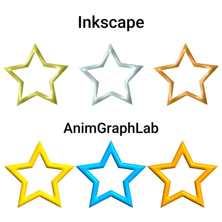 Light effect created in Inkscape/AnimGraphLab